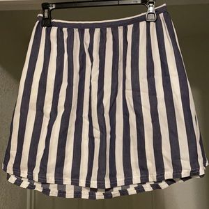 LAUREN CONRAD Navy Pinstripe Skirt